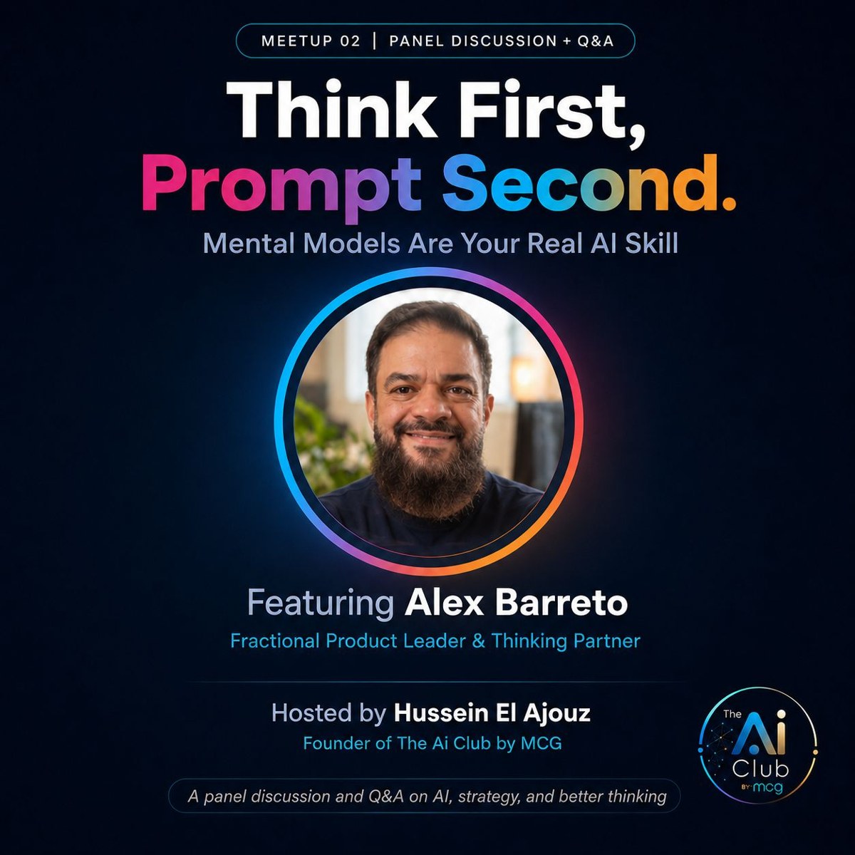 Think First, Prompt Second — Meetup 02 with Alex Barreto